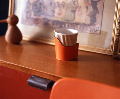 hermes leather coffee cup holder|hermes dishes for sale.